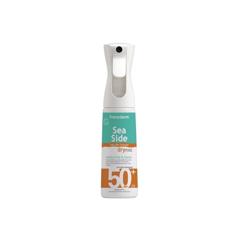 Frezyderm Sea Side Dry Mist Family Αντηλιακό Spray Για Πρόσωπο Και Σώμα SPF50+, 300ml