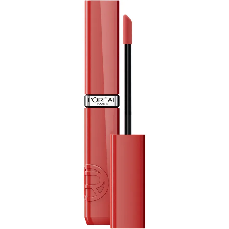 L'Oreal Paris Infaillible Laque Resitance Liquid Lipstick Υγρό Λαμπερό Κραγιόν για Έντονο Χρώμα Μακράς Διάρκειας 4.3ml - 635 Worth It Medium