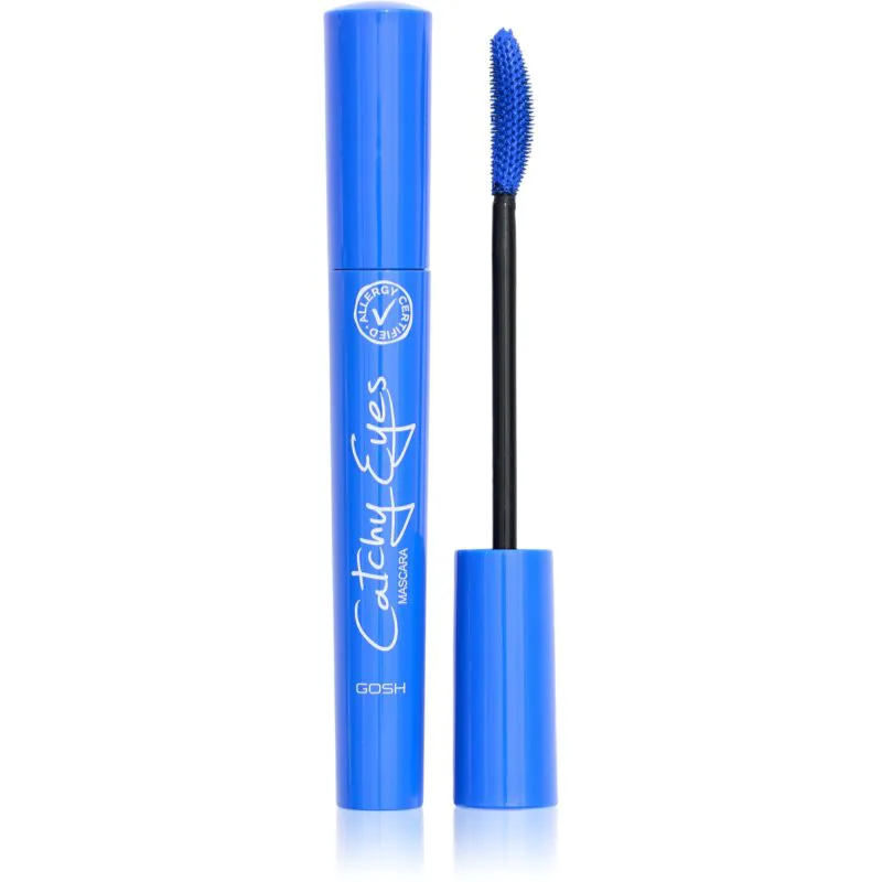 GOSH COPENHAGEN Catchy Eyes Allergy Certified μάσκαρα όγκου για ευαίσθητα μάτια απόχρωση 003 Crazy Blue 8 ml