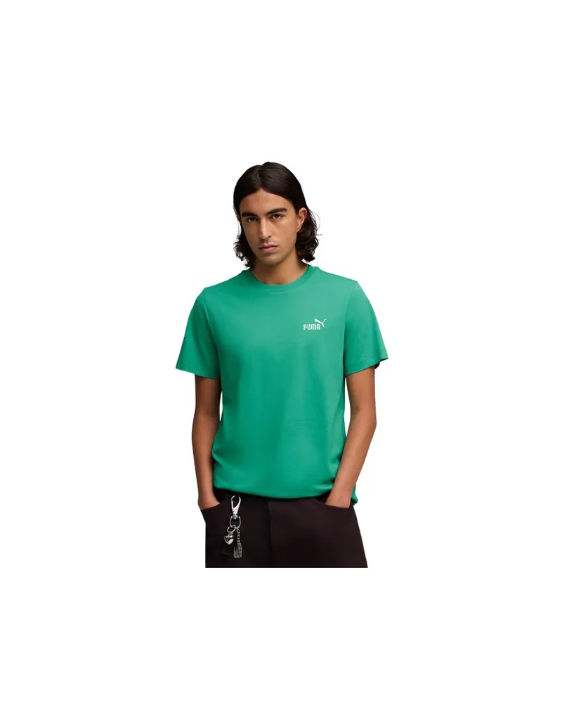 Puma Men's ESS Small No 1 Logo Tees Green 682535 40