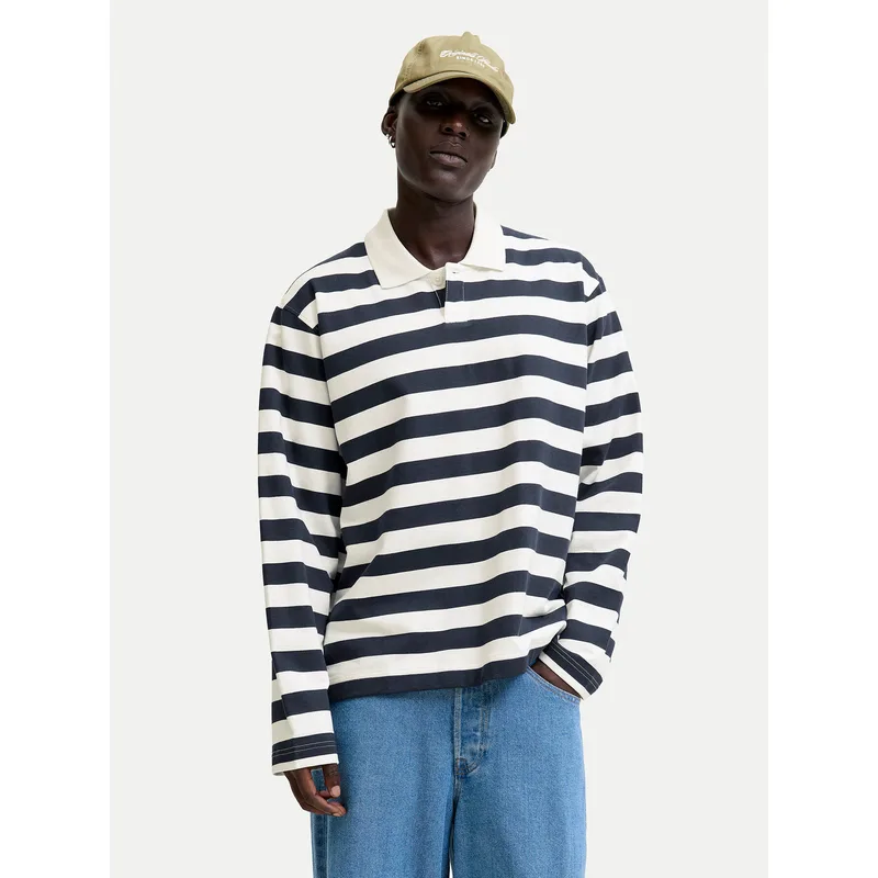 Jack & Jones Polo Bleecker 12285805 Σκούρο μπλε Loose Fit