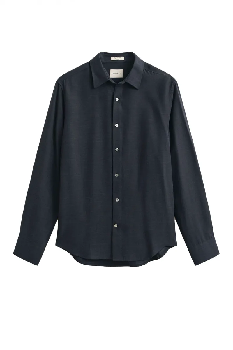 GANT ΠΟΥΚΑΜΙΣΟ REGULAR FIT ΜΑΥΡΟ