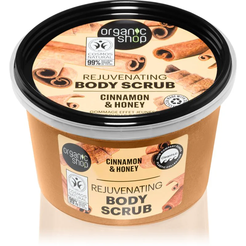 Organic Shop Cinnamon & Honey απαλό Scrub σώματος 250 ml