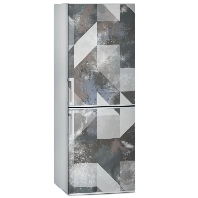 Αυτοκόλλητο ψυγείου BROWN AND GREY GEOMETRICAL