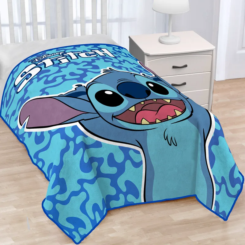 Κουβέρτα Βελουτέ Μονή 160x240 Dimcol Stitch 515 Sky Blue