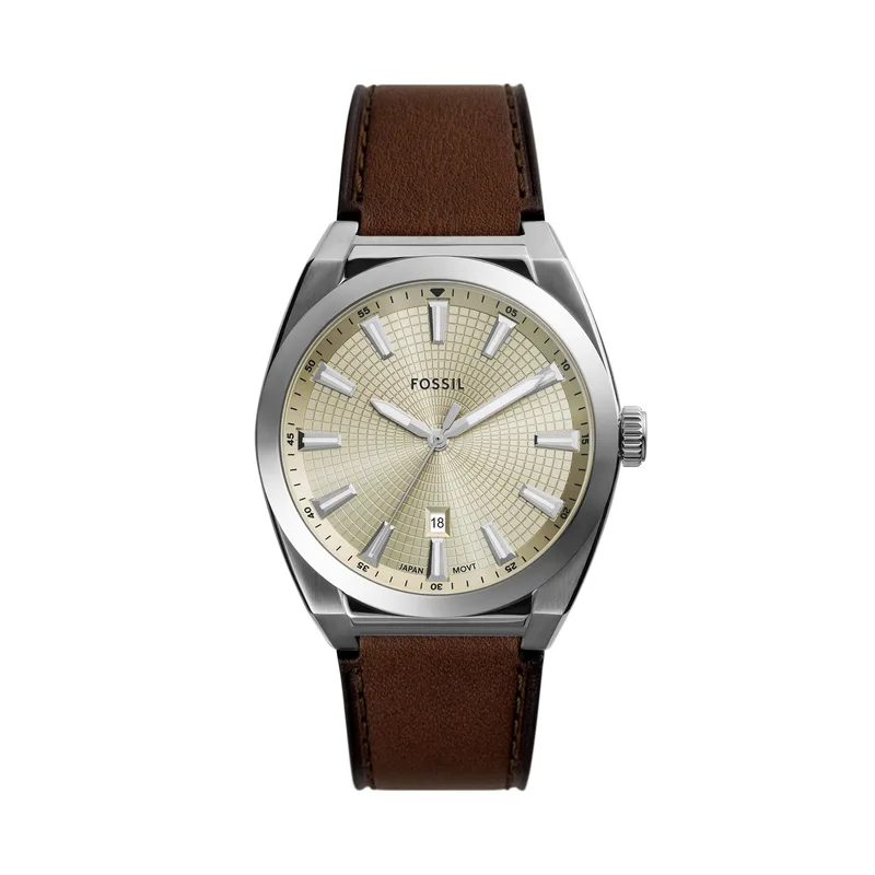 Ρολόι Fossil Everett FS6071 Καφέ