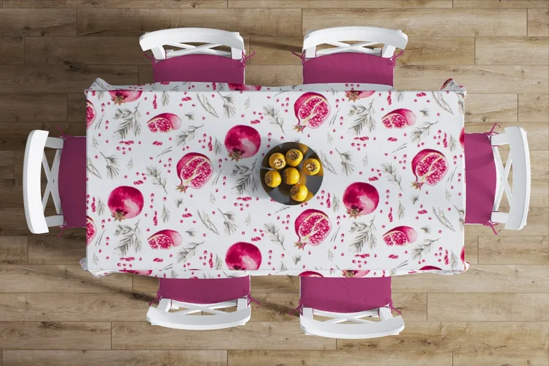 Καρέ Αλέκιαστο Dimcol Pomegranate 458 White 90x90