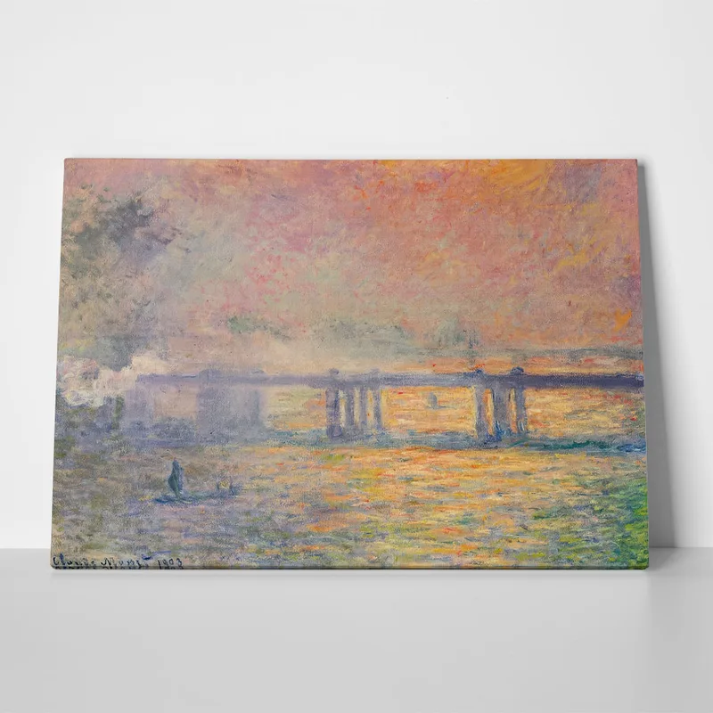 Πινακας σε καμβά MONET - CHARING CROSS BRIDGE
