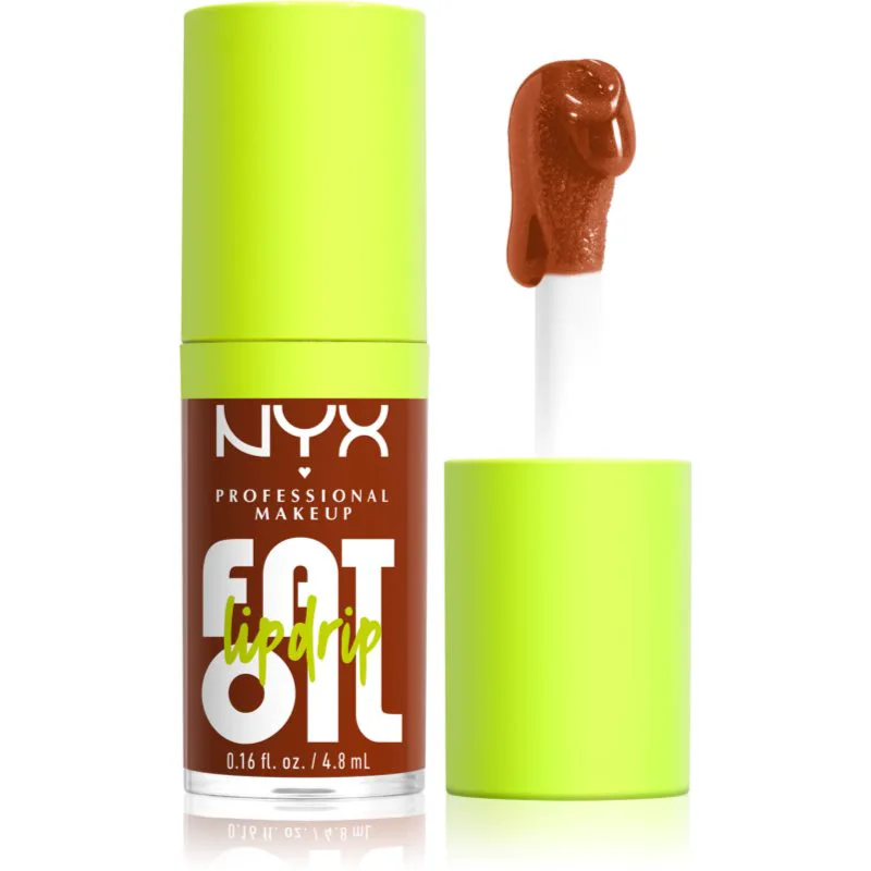 NYX Professional Makeup Fat Oil Lip Drip Έλαιο για τα χείλη απόχρωση 07 Scrollin 4,8 ml