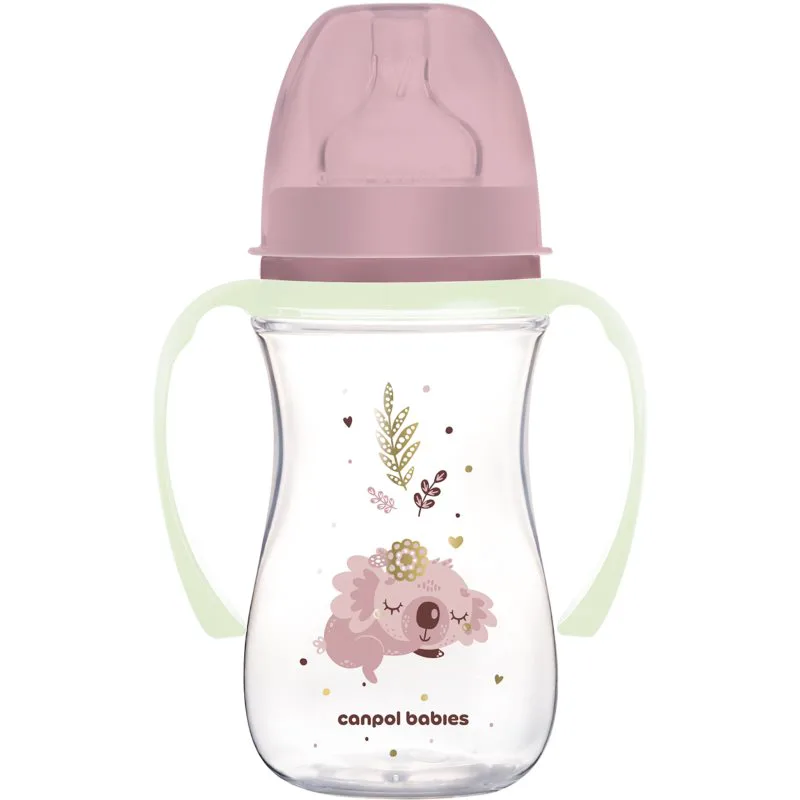 Canpol babies EasyStart Sleepy Koala 240 ml μπιμπερό 3 m+ Ροζ 240 ml