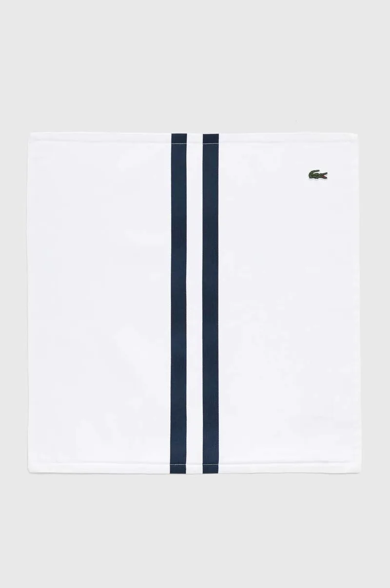 Βαμβακερή μαξιλαροθήκη Lacoste L Ruban Blanc 45 x 45 cm