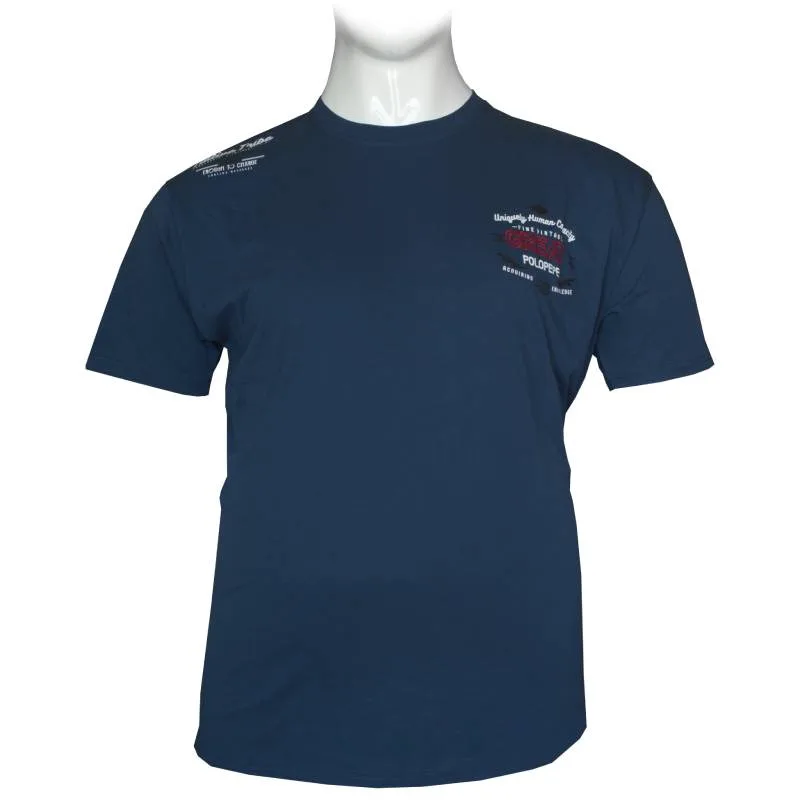 King size μακό pennie T-shirt "Great" της PoloPepe - Indigo