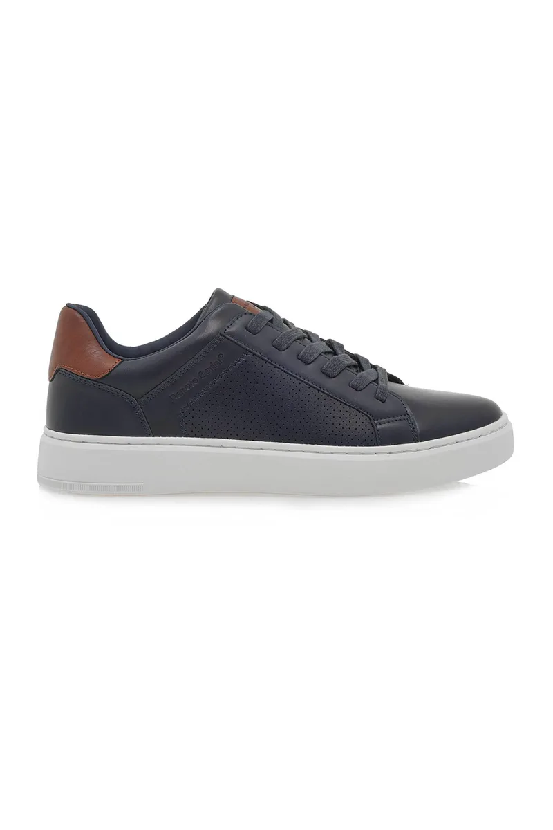 Renato Garini ανδρικά sneakers με διάτρητο σχέδιο - W5700043243A Σκούρο Μπλε