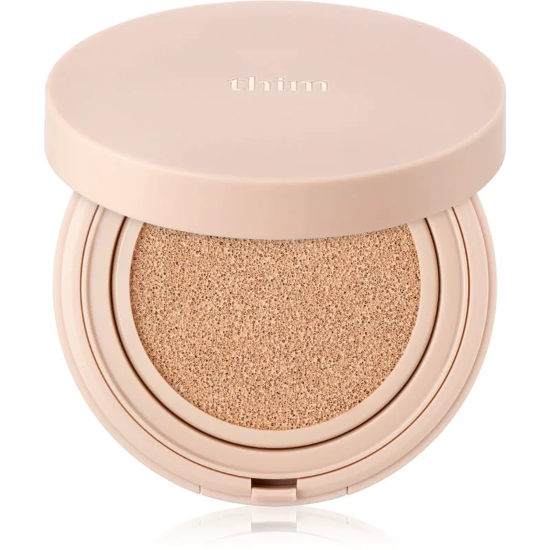 thim Luminous Skin Cushion μακράς διαρκείας μεικ απ σε σφουγγαράκι για λαμπρότητα και ενυδάτωση απόχρωση 21 Light Μπεζ 15 γρ