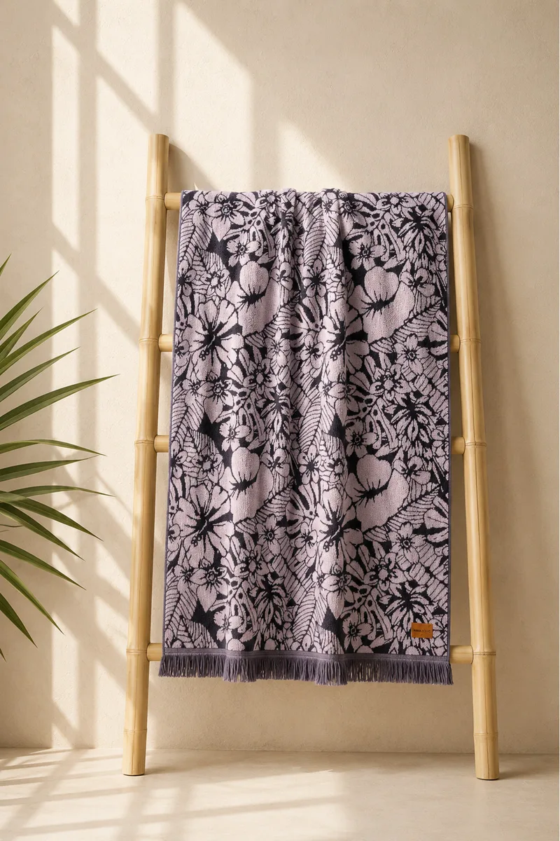 Πετσετα Θαλασσης Hawaii Jacquard Nima 160x90x0cm Μονόχρωμο