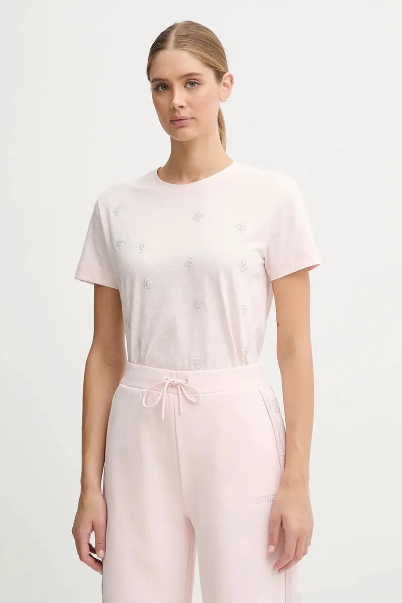 Guess t-shirt γυναικείο βαμβακερό RHOMBUS