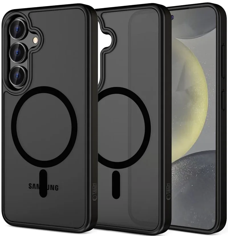 Θήκη Samsung Galaxy S25 Plus Tech-Protect MagMat Σκληρή Ημιδιάφανη με MagSafe - Matte Black (5906302322268)