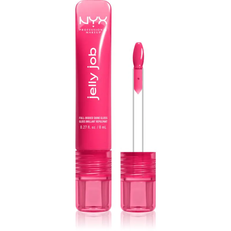 NYX Professional Makeup Jelly Job λαμπερό λιπ γκλος για αύξηση του αποτελέσματος απόχρωση Juicy Jelly 7.5 ml
