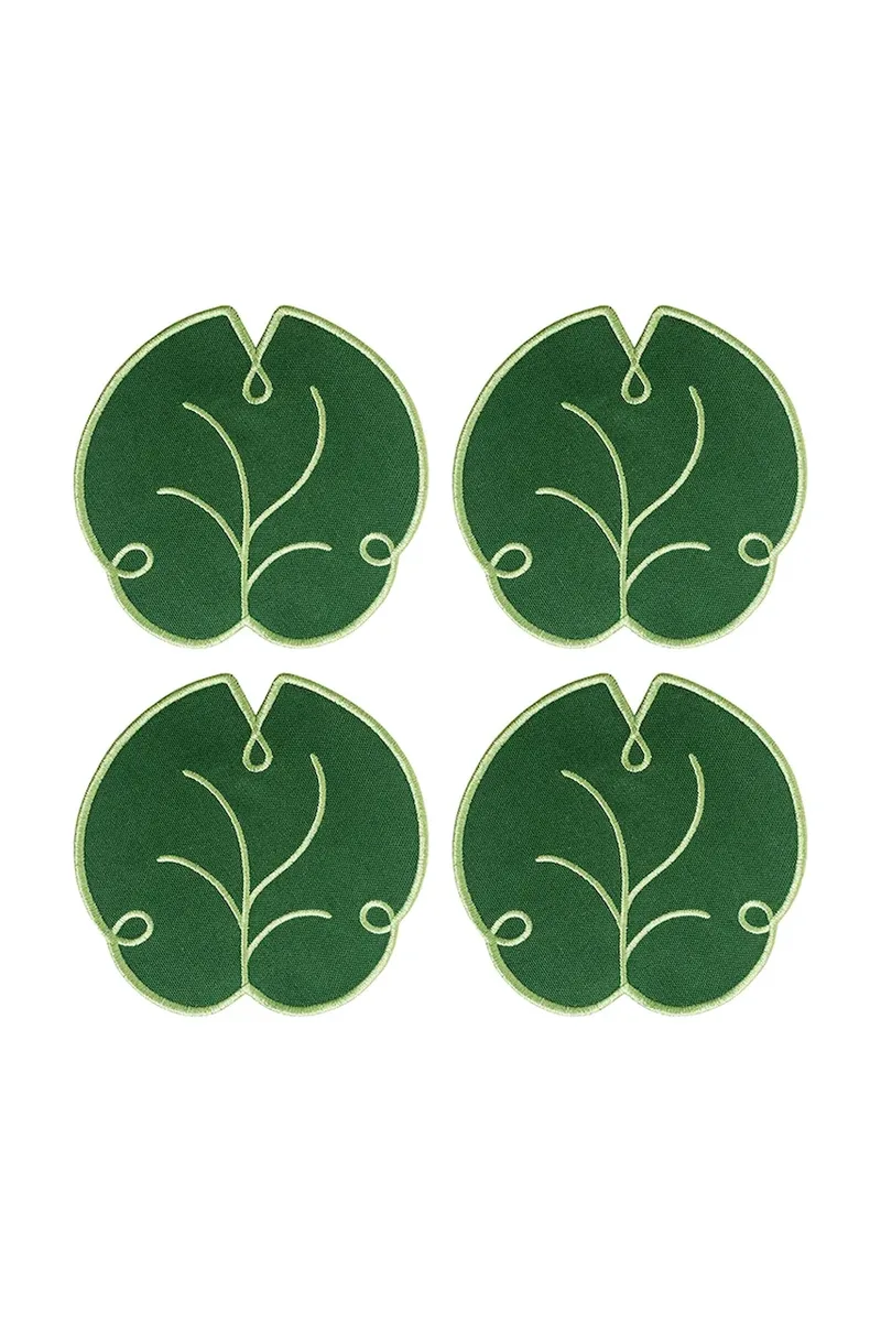 Octaevo Σετ γυάλινα σουβέρ Octaevo Lily 14 x 14 cm 4-pack