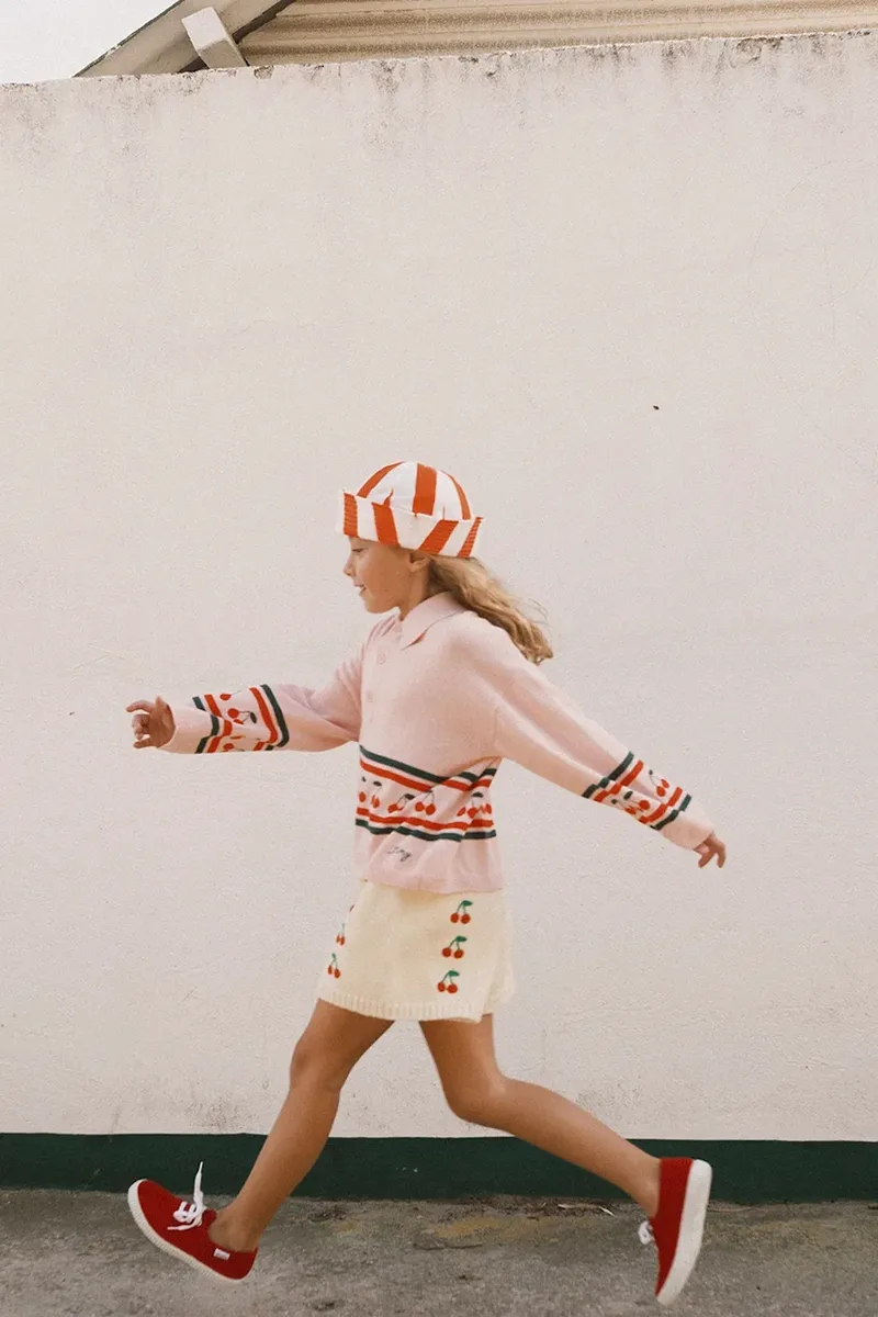 Παιδικό βαμβακερό πουλόβερ Tinycottons CHERRIES SWEATER