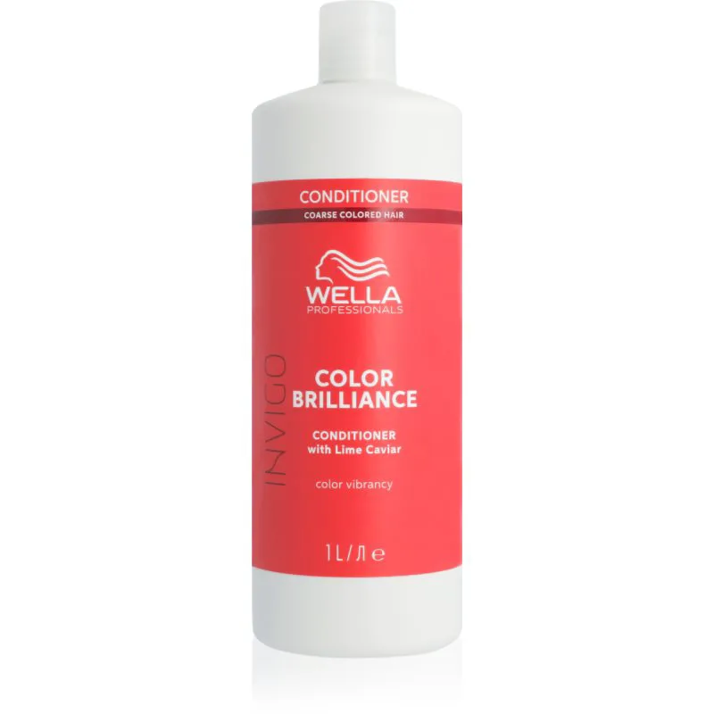 Wella Professionals Invigo Color Brilliance κοντίσιονερ για πυκνά, χοντροειδή ή σγουρά μαλλιά για βαμμένα μαλλιά 1000 ml