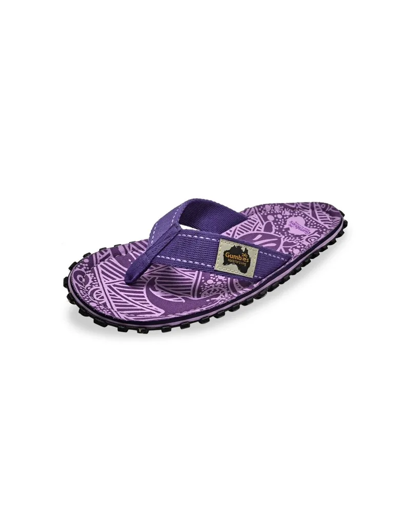 Gumbies Islander FlipFlops Unisex Purple Signature FlipFlops GUFFISL151