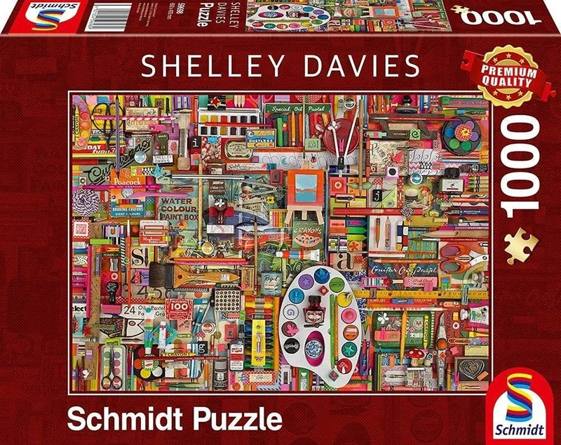 SHELLEY DAVIS - VINTAGE ΥΛΙΚΑ ΖΩΓΡΑΦΙΚΗΣ SCHMIDT 1000 ΚΟΜΜΑΤΙΑ (59698)