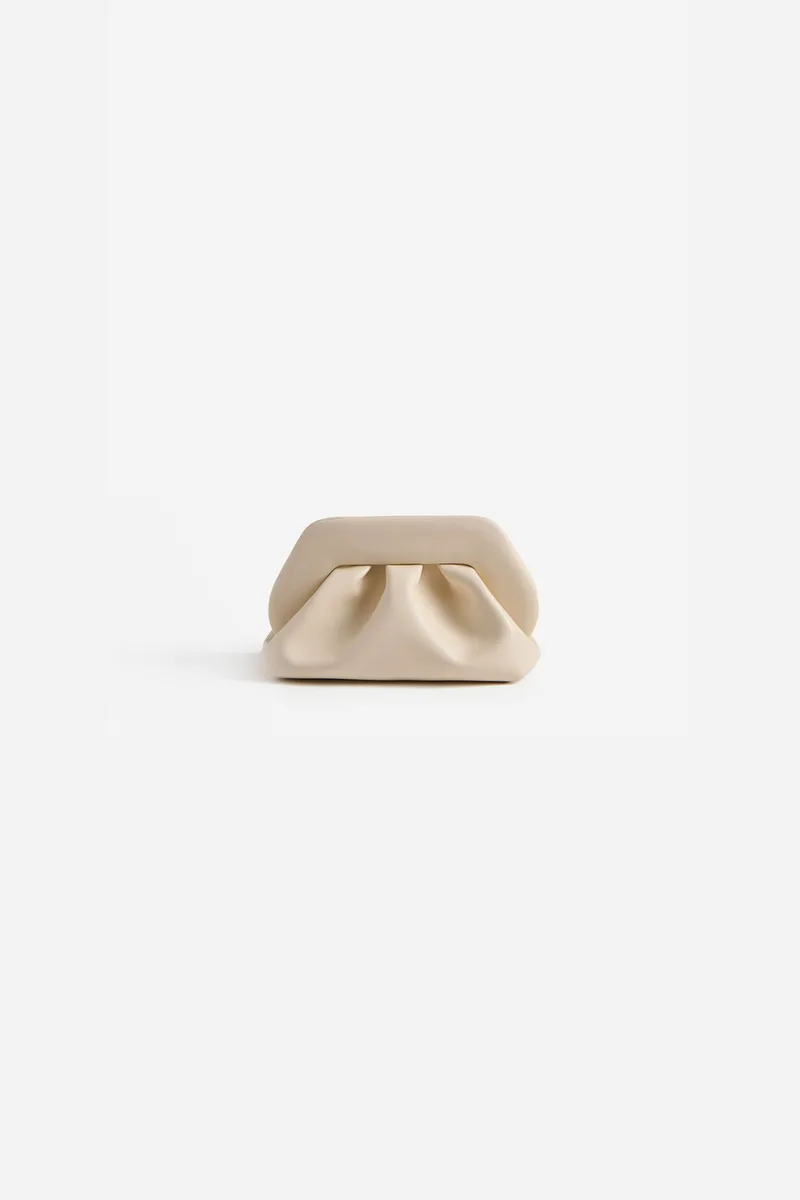 Themoirè γυναικείο τσαντάκι clutch vegan "Bios Medium Vegan" - NS1WTMBM0 Εκρού