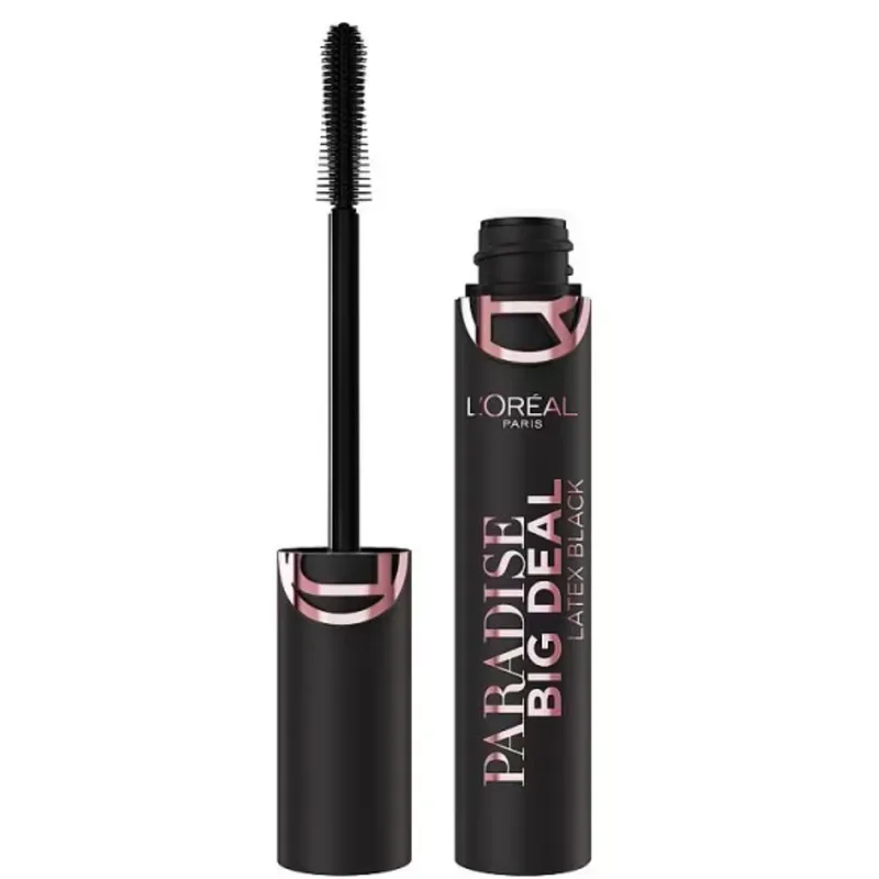 L'Oreal Paris Paradise Big Deal Latex Mascara Μάσκαρα για Όγκο που δεν Δημιουργεί Σβόλους & Χαρίζει Εντυπωσιακές Βλεφαρίδες 9.9ml - Black