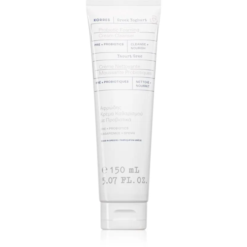 Korres Greek Yoghurt Probiotic Foaming Cream Cleanser κρεμώδης καθαριστικός αφρός με προβιοτικά 150 ml