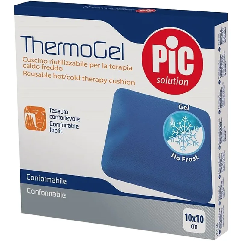 Pic Solution Thermogel 10x10cm Παγοκύστη & Θερμοφόρα Πολλαπλών Χρήσεων για Φυσική Ανακούφιση από τον Πόνο 1 Τεμάχιο