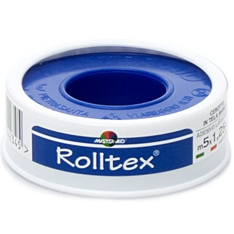 Master Aid Roll Tex Αυτοκόλλητο Επιδεσμικό Ρολό σε Λευκό Χρώμα 1 Τεμάχιο - 5m X 1.25cm