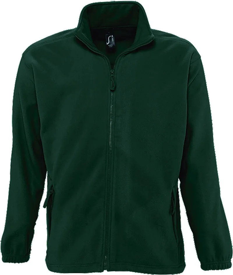 Ανδρική ζακέτα fleece North SOLS 55000 Fir Green