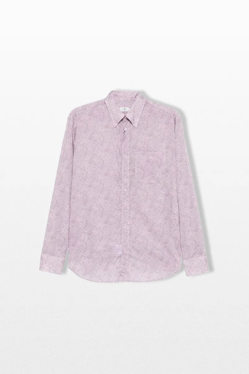 ETRO Ανδρικό Φούξια Paisley Print Shirt