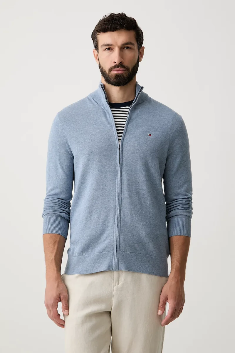 Tommy Hilfiger πουλόβερ με κουμπιά ανδρικό βαμβακερό