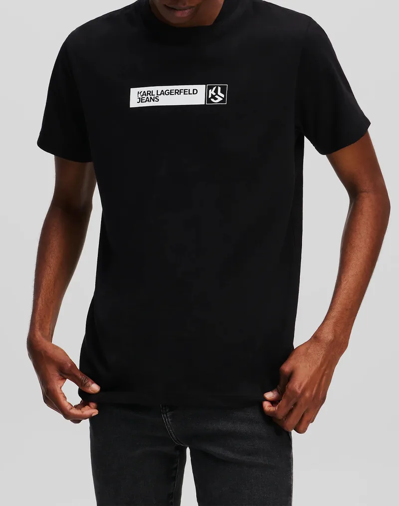 KARL LAGERFELD JEANS KLJ SLIM GRAPHIC TEE A1M17112-999 Black