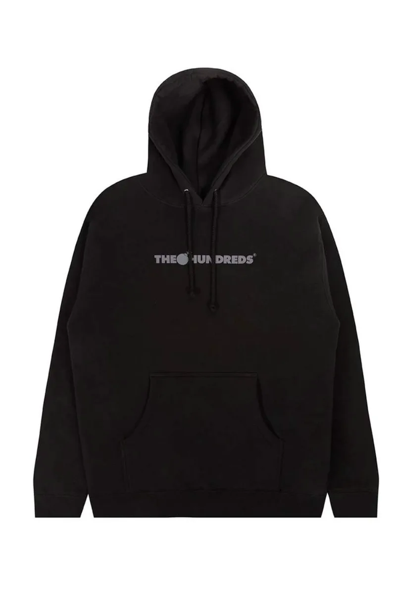 THE HUNDREDS Unisex Φούτερ με Κουκούλα Bar Logo Pullover - ΜΑΥΡΟ-F23S102009-BLACK