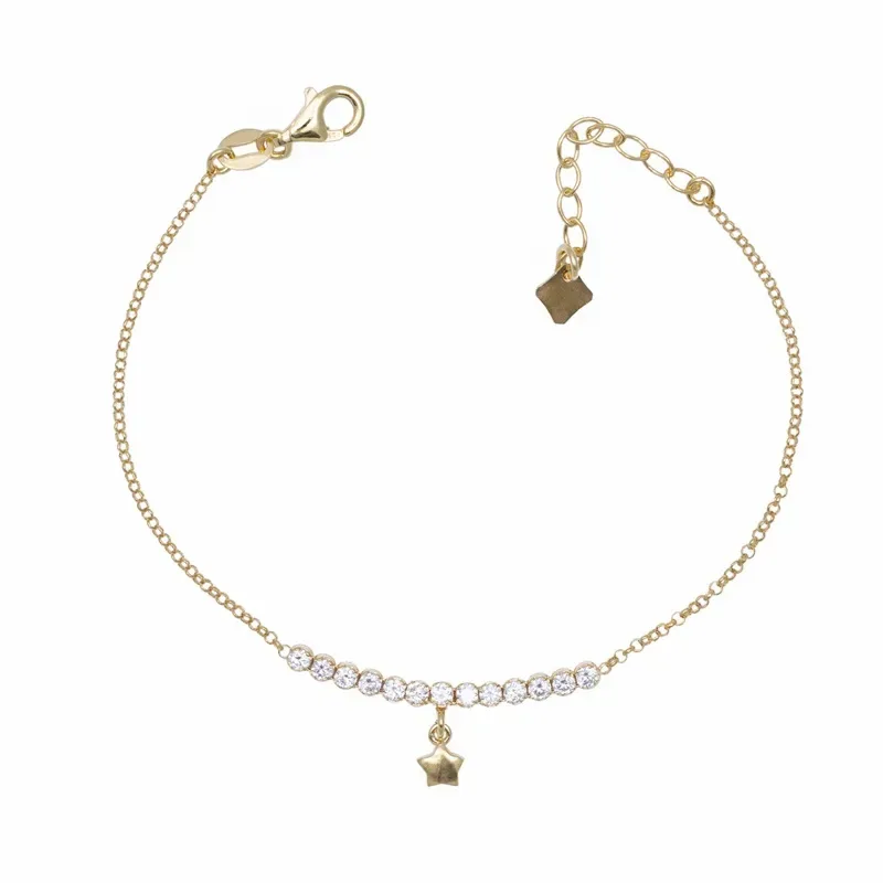 Επίχρυσο βραχιόλι Vogue 925 με πέτρες ζιργκόν 6315351 6315351 Ασήμι