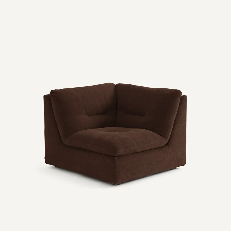 Γωνιακή πολυθρόνα σύνθεσης 90° Μ106xΠ106xΥ82cm