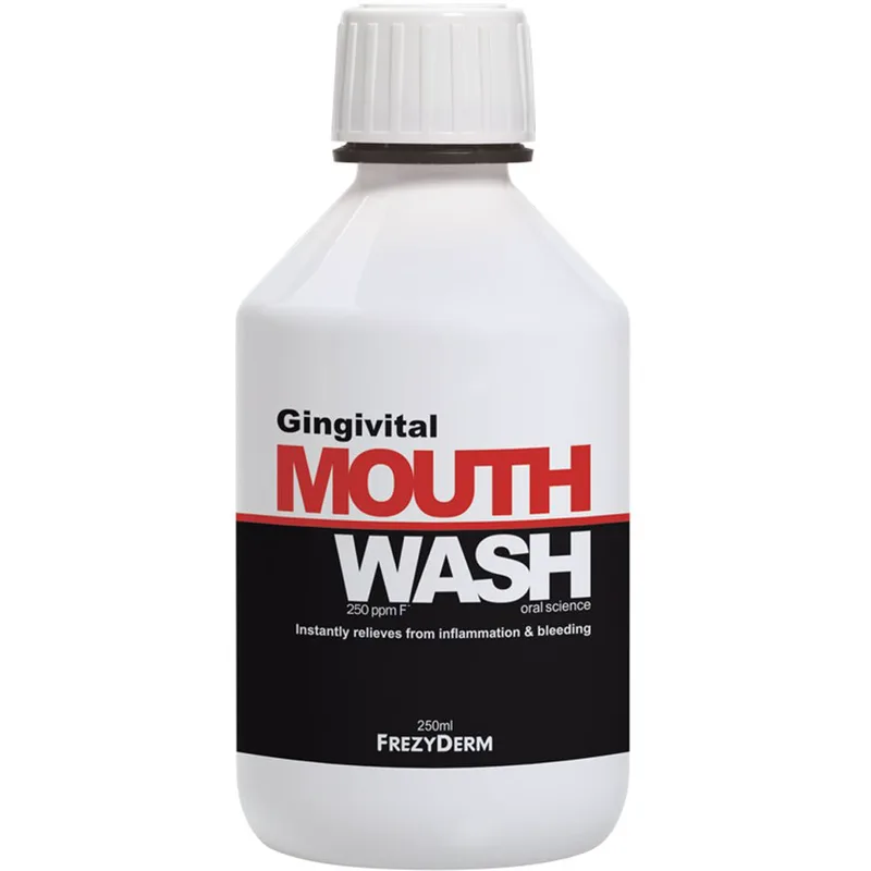Frezyderm Gingivital Mouthwash Φθοριούχο Στοματικό Διάλυμα Κατά της Ουλίτιδας 250ml