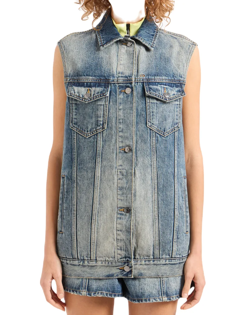 Armani Exchange - Αμάνικο Τζιν Γυναικείο 3DYQ61Y15DZ-1500