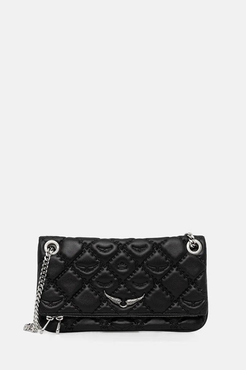 Δερμάτινη τσάντα ZADIG&VOLTAIRE ROCK II QUILTED MONOGRAM