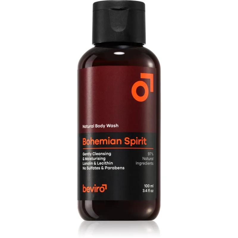 Beviro Bohemian Spirit Natural Body Wash φυσικό τζελ για ντους για άντρες 100 ml