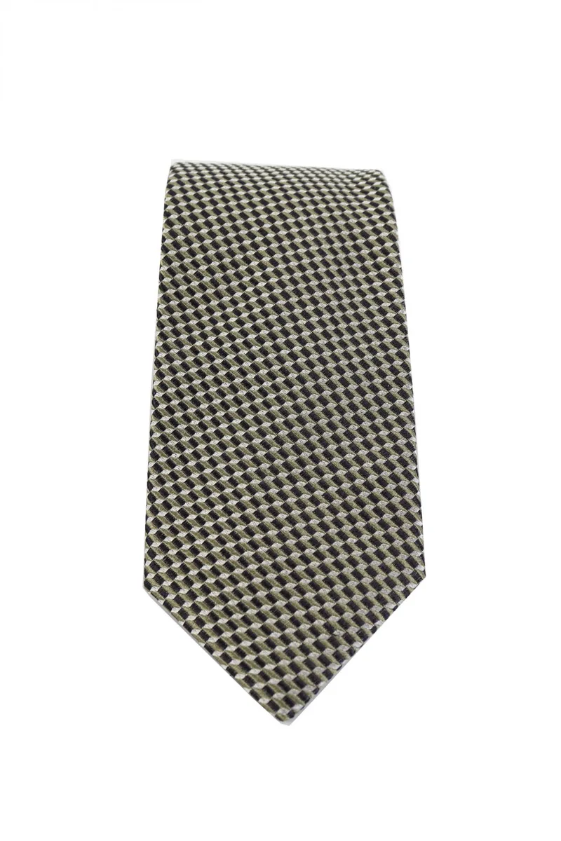 BOSS ΓΡΑΒΑΤΑ H-TIE 7.5CM-222 ΜΙΚΡΟΣΧΕΔΙΟ ΧΑΚΙ-ΜΑΥΡΟ