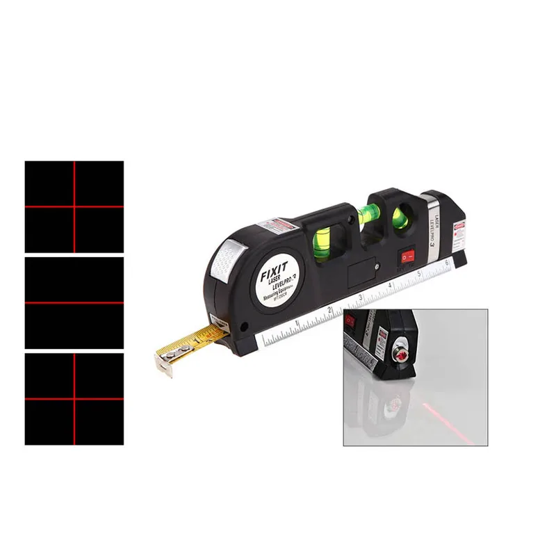 laser τριπλό αλφάδι και μέτρο - levelpro 3