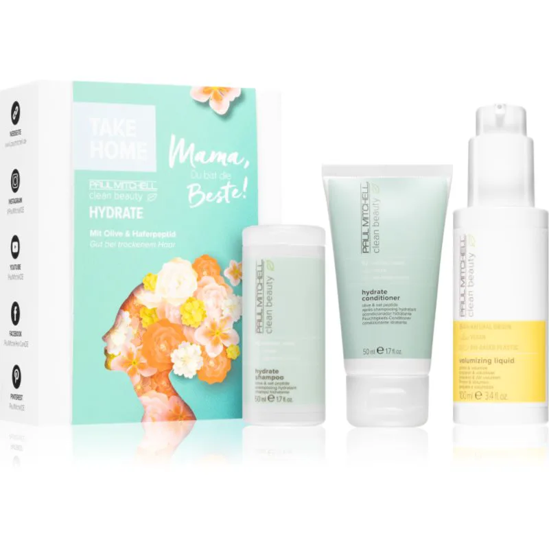 Paul Mitchell Clean Beauty Hydrate Σετ για ξηρά μαλλιά