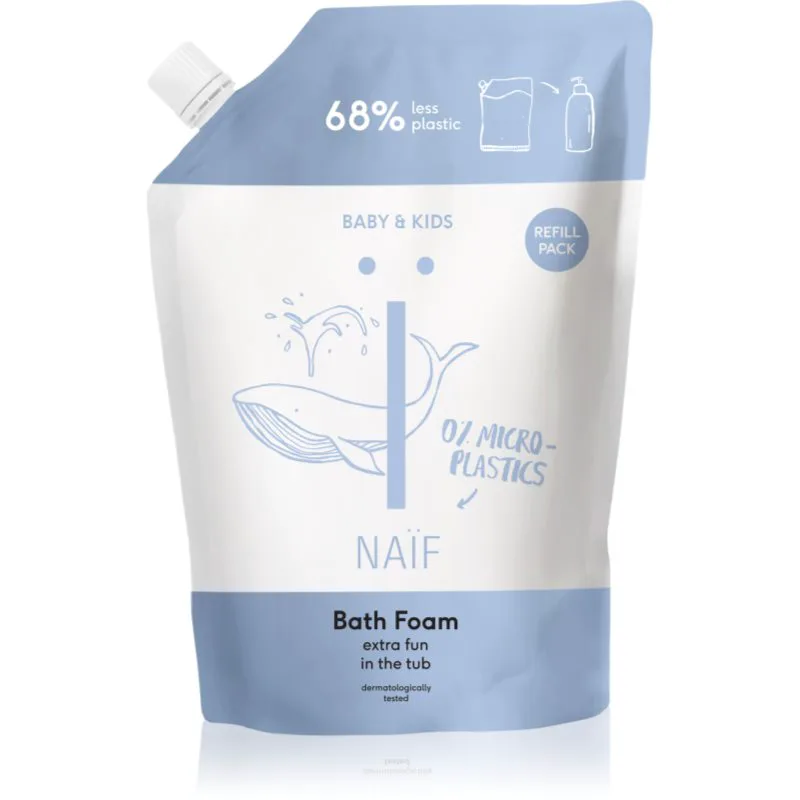 Naif Baby & Kids Bath Foam χαλαρωτικός αφρός μπάνιου ανταλλακτικό 500 ml