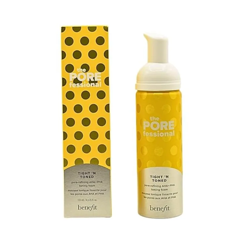 Benefit The POREfessional Tight 'N Toned Pore-Refining AHA + PHA Toning Face Mousse - 60 ml