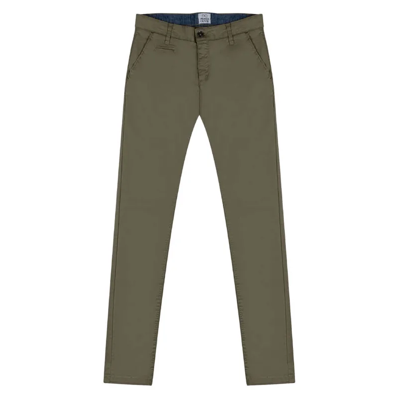 Prince Oliver Chinos Λαδί All Season (Slim Fit)