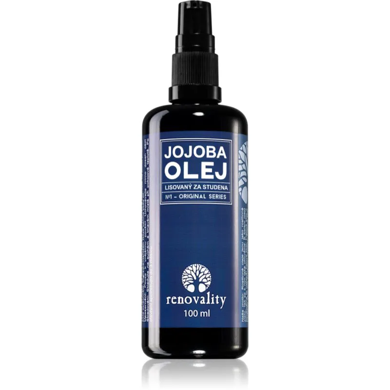 Renovality Original Series Cold-Pressed Jojoba Oil λάδι προσώπου για ξηρή επιδερμίδα 100 ml